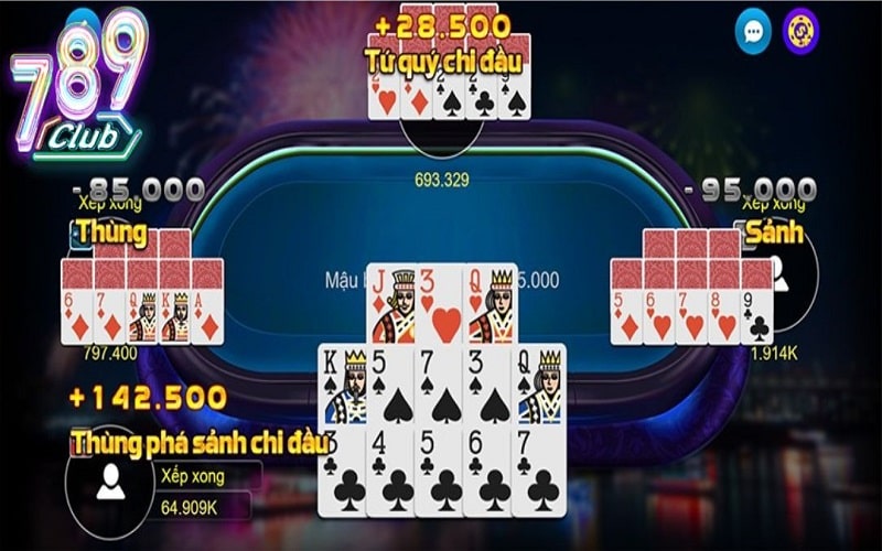Game Bài Online 789Club Địa Chỉ Cá Cược Không Thể Bỏ Lỡ 3 Game bài Mậu binh cực hot