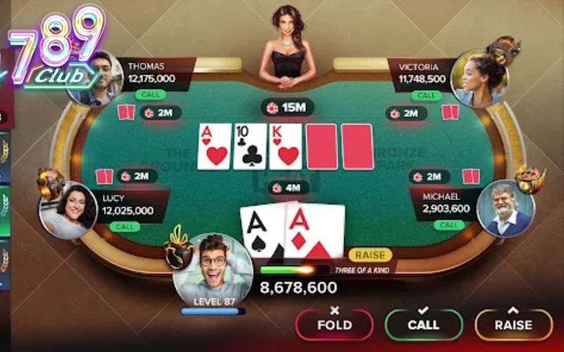 Poker Online | Cách Chinh Phục Poker Trực Tuyến 789Club 2 Các hành động cần thực hiện trong 1 ván poker online