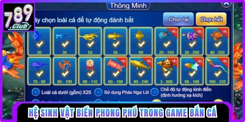 Hệ sinh vật biển phong phú