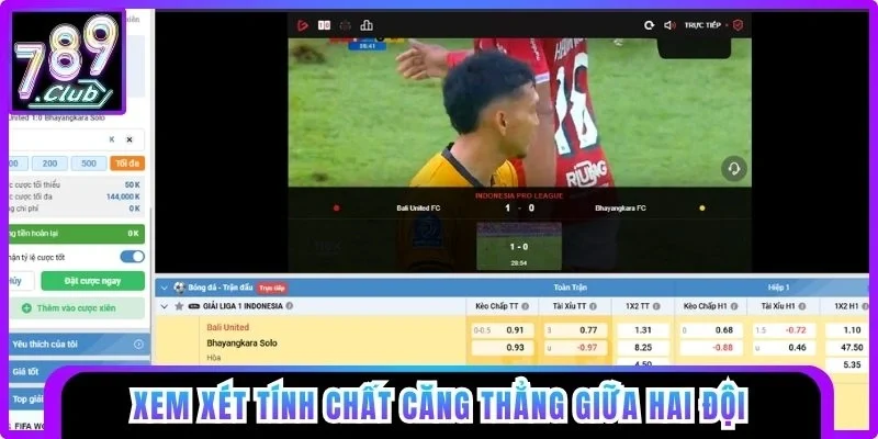 Xem xét tính chất căng thẳng giữa hai đội