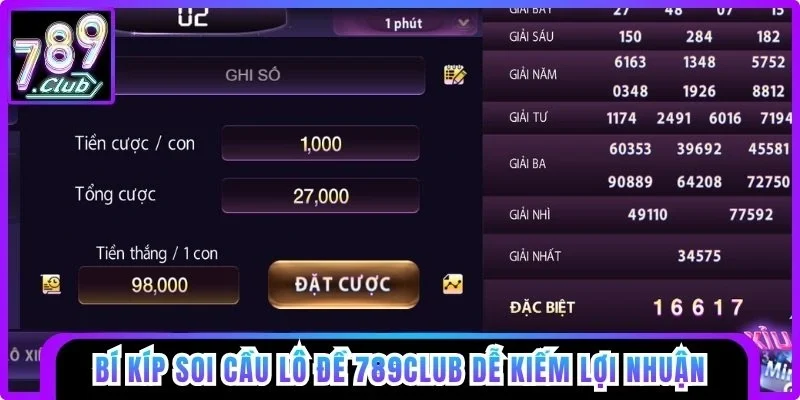 Bí kíp soi cầu lô đề 789club