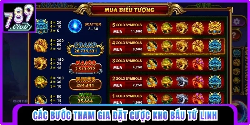 Các bước tham gia đặt cược