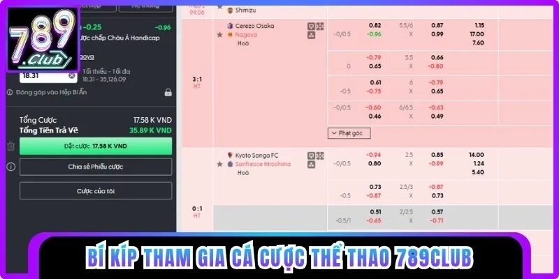 Bí kíp tham gia thể thao 789club